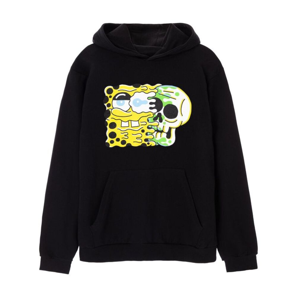 SpongeBob SquarePants Mens Skull Hoodie / Black